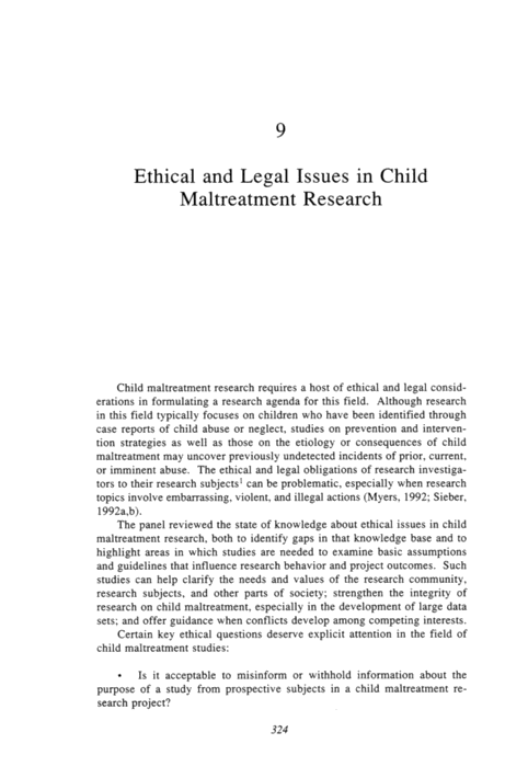 Research paper about child abuse