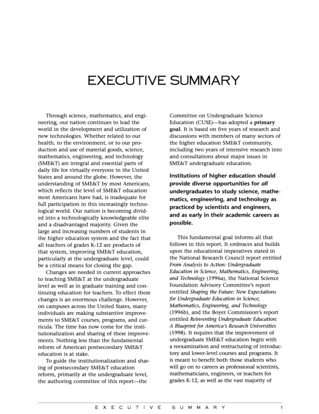 How to write an executive summary for a research paper