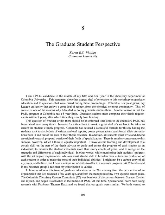 Chemistry personal statement of purpose for graduate school