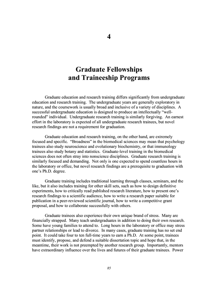 Graduate school paper writing