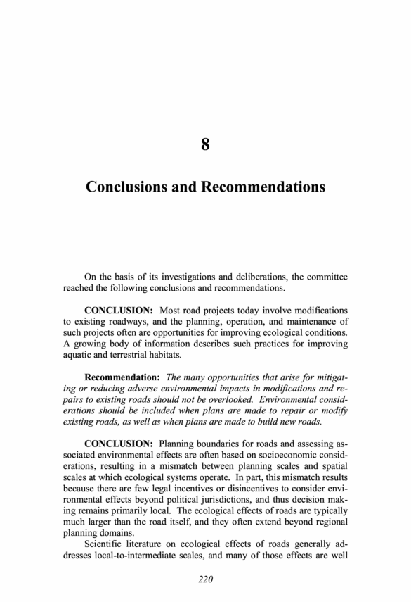 Conclusions recommendations dissertation