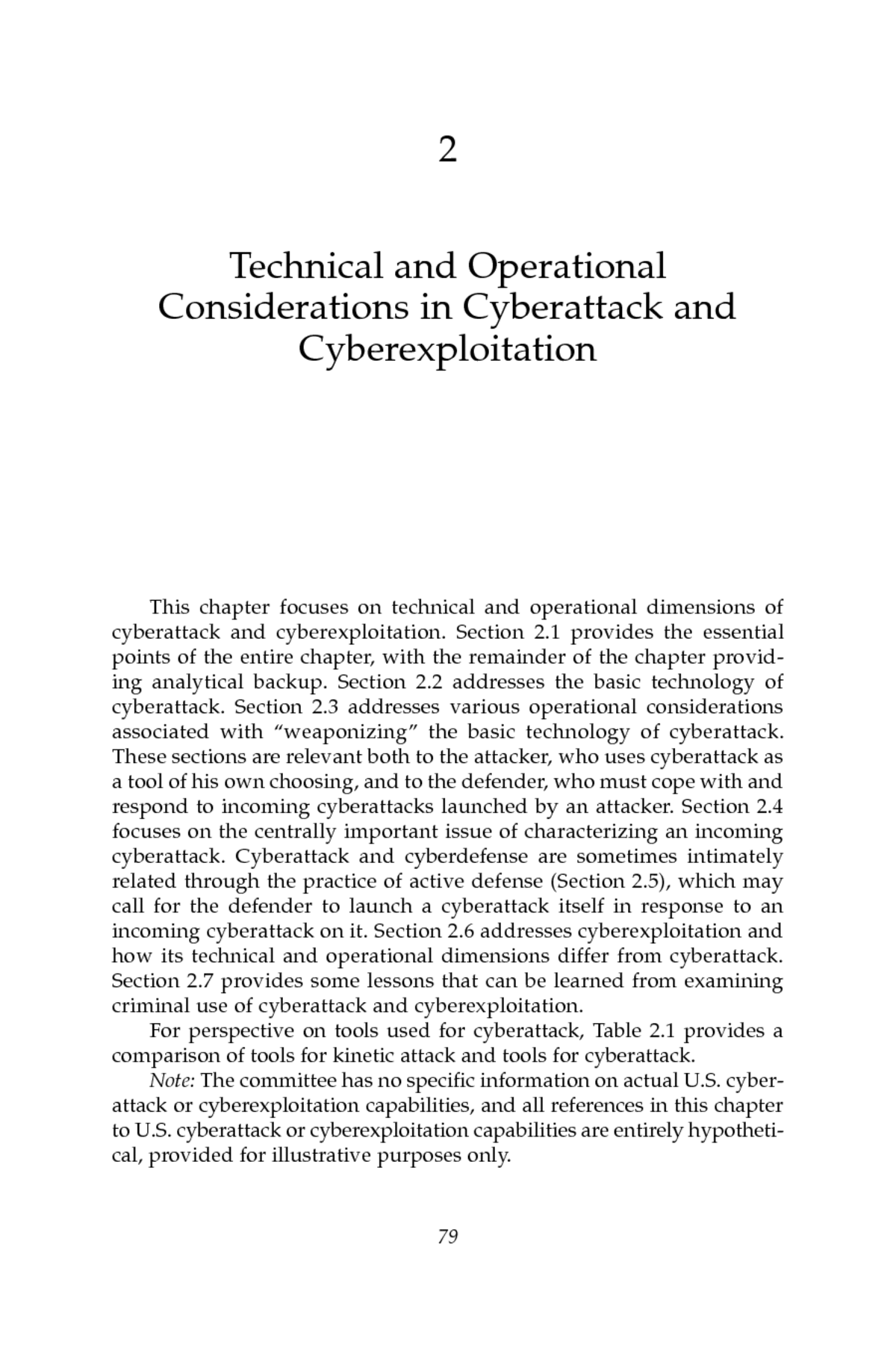 2 Technical And Operational Considerations In Cyberattack And