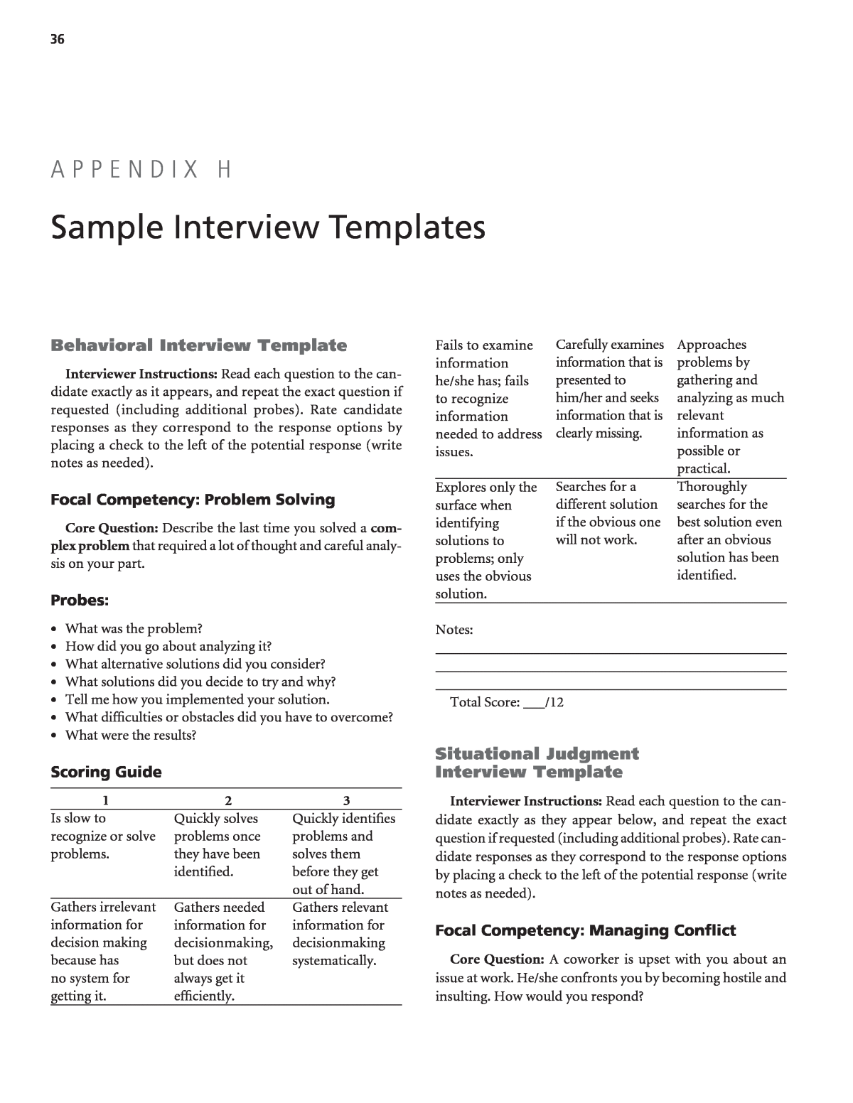 Sample Interview Form Template