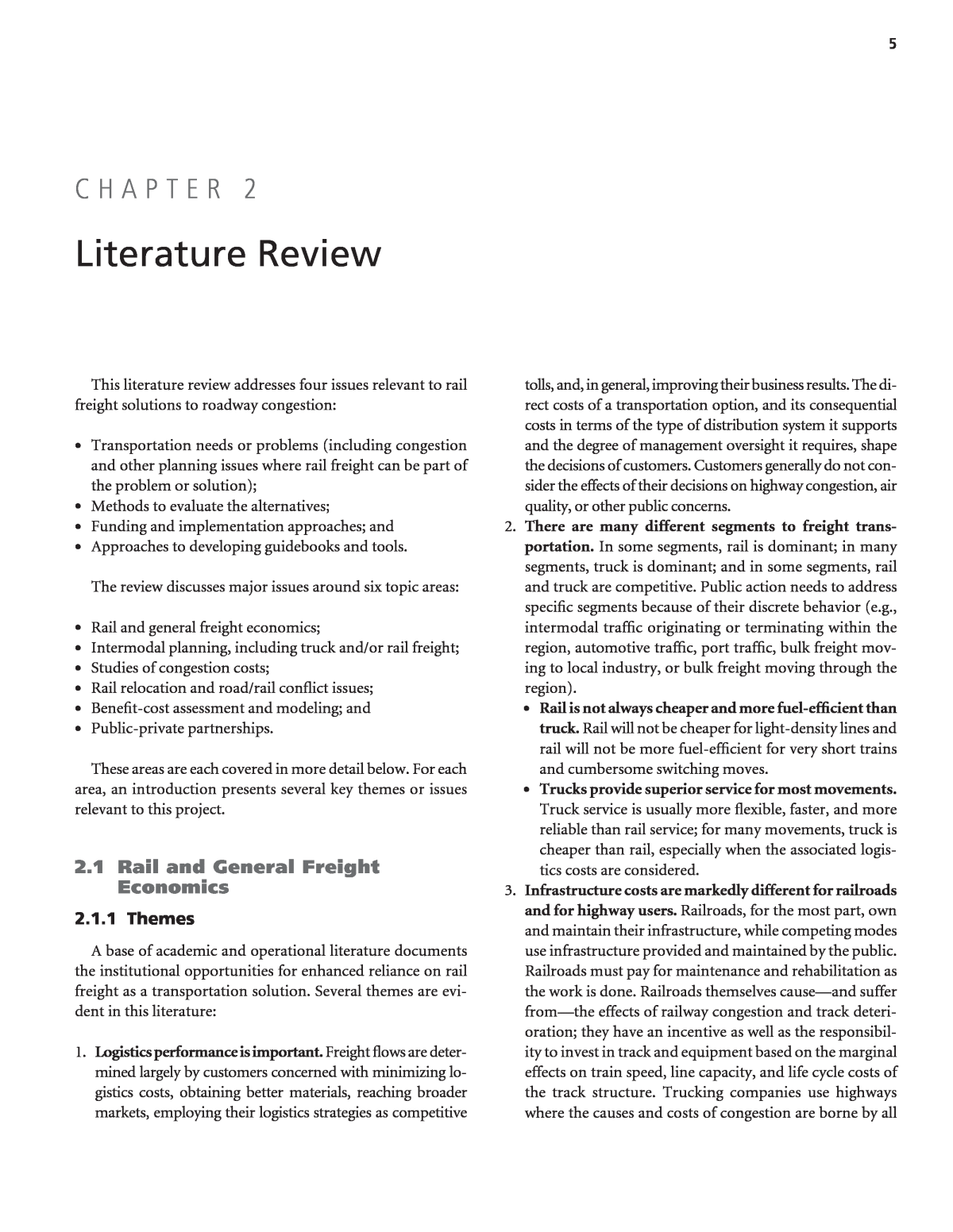 Service delivery literature review
