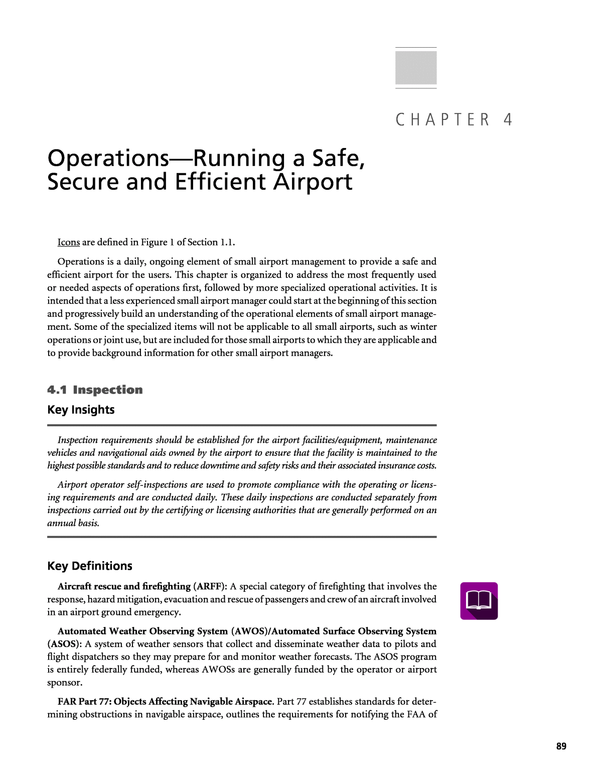 Chapter 4 Operations Running A Safe Secure And Efficient Airport Guidebook For Managing Small Airports Second Edition The National Academies Press