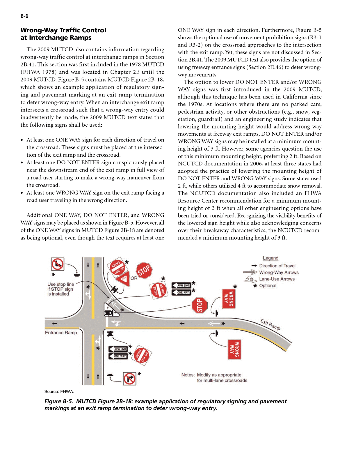 Appendix B Mutcd Review Traffic Control Devices And Measures For Deterring Wrong Way Movements The National Academies Press
