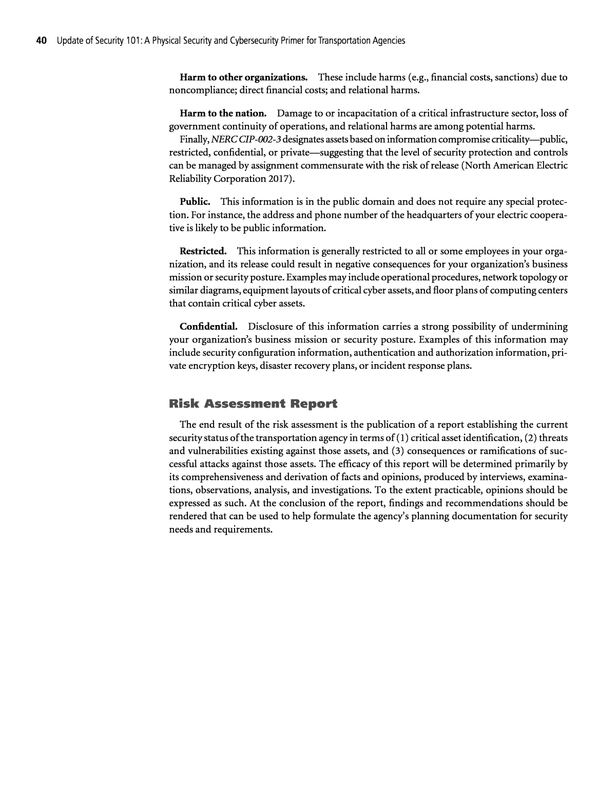 Chapter 20 - Physical Security and Cybersecurity Risk Management Inside Physical Security Risk Assessment Report Template
